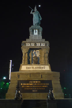 Cuitláhuac. Monumento en México