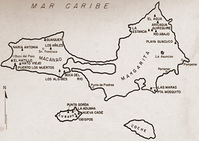 Islas Margarita, Coche y Cubagua.