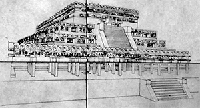 Templo B. Cartelería del sitio.