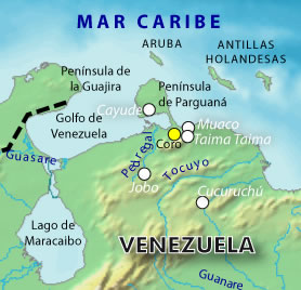 Taima - Taima. Ubicación en el mapa