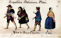 República Boliviana. Potosí. Indios de Porco y Chayanta. Chola