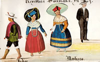 República Boliviana. Paz. Indios. Mestizos