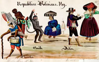 República Boliviana. Paz. Cusillo. Indios