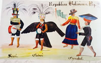 República Boliviana. Paz. Sicuri. Condori. Carnaval