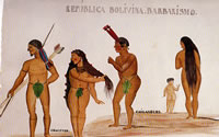 República Boliviana. Barbarismo. Jefes con sus esposas