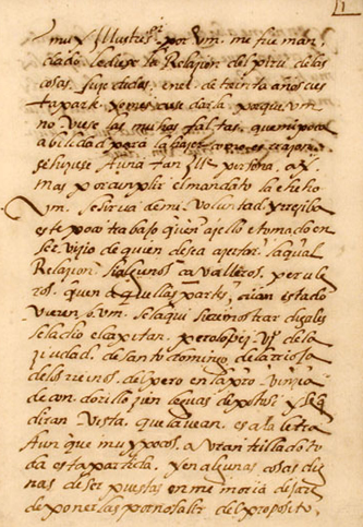 Manuscrito de Pero López